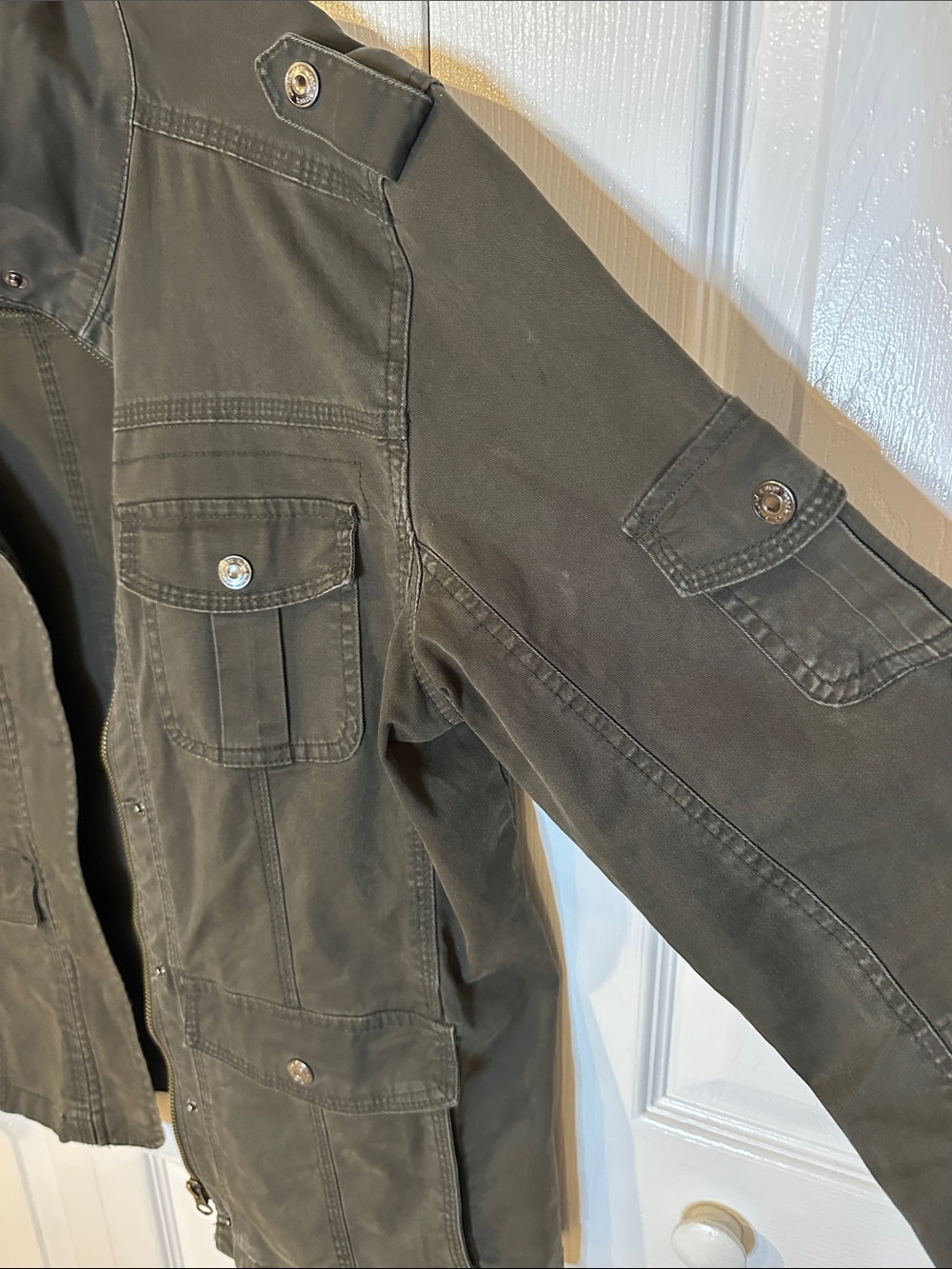 kensie Olive Green Utility Jacket | XL - Picture 8 of 15